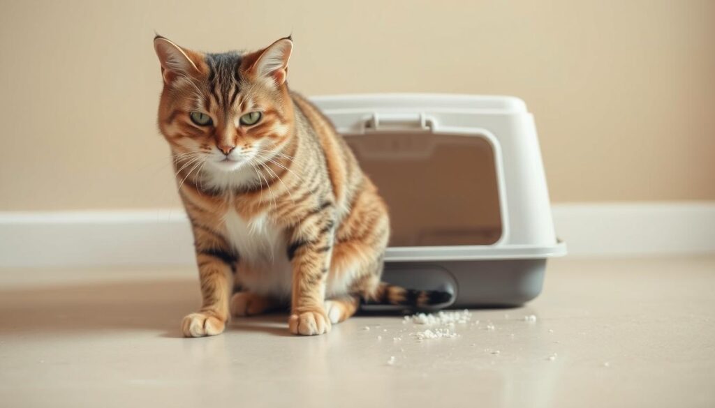 cat peeing outside litter box