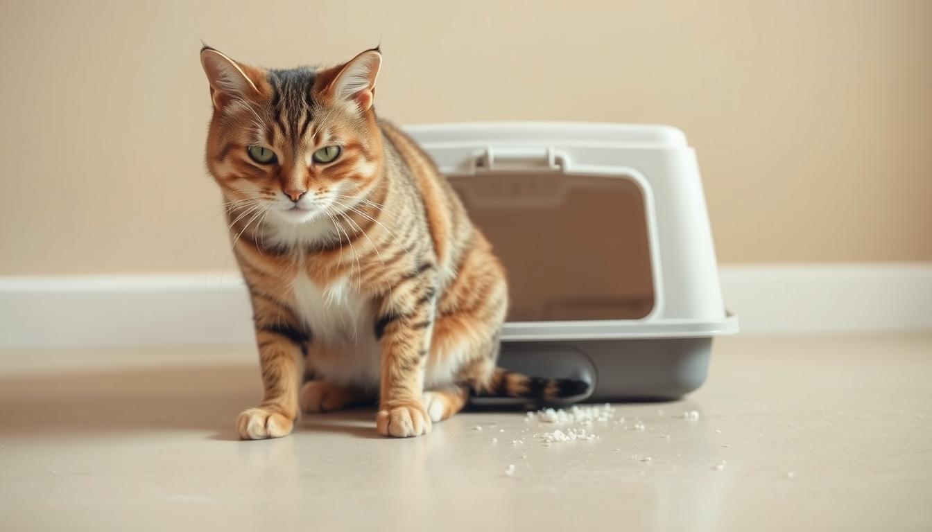 cat peeing outside litter box